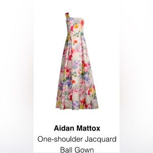 Jacquard floral gown